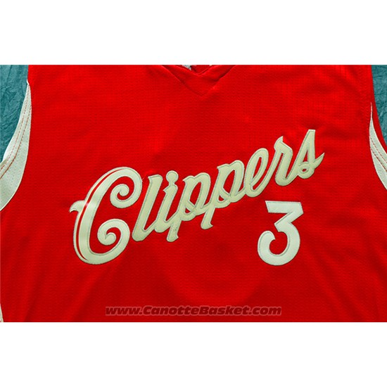 Maglia Natale 2015 Los Angeles Clippers Chris Paul #3 Rosso